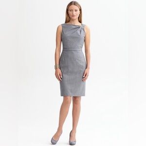 Banana Republic EVELYN LIGHTWEIGHT WOOL DRESS Gray